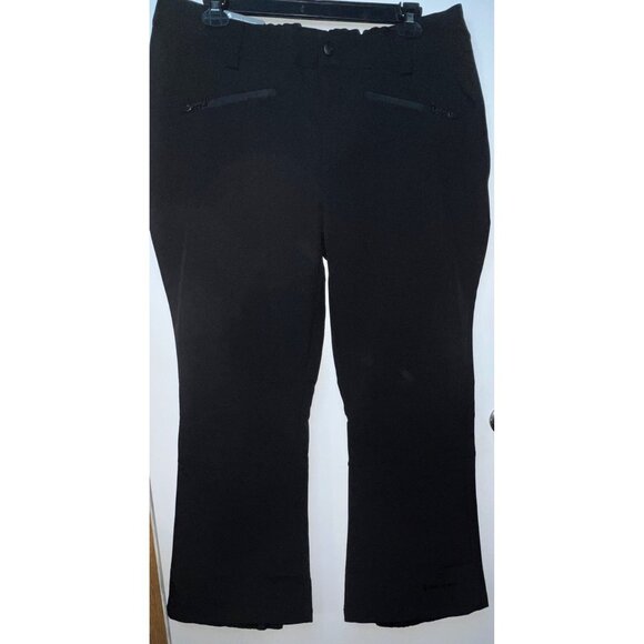 Free Country 2XL Black Softshell Snow Pants With 4-Way Stretch & Elastic Waist - Picture 1 of 3